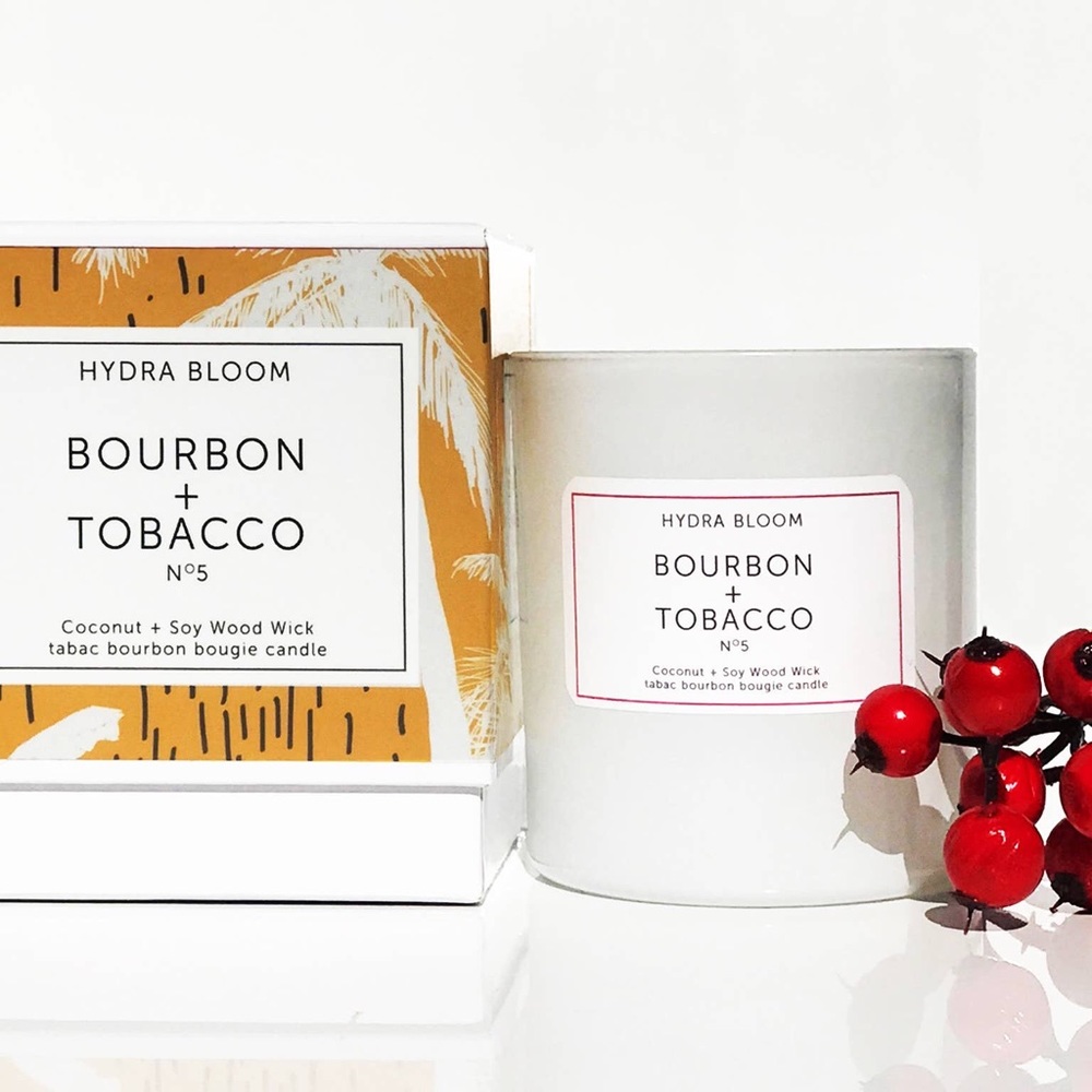 🆕 Bourbon + Tobacco Wood Wick Candle